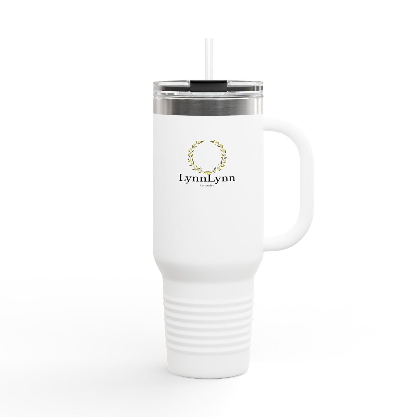  "40oz stainless steel insulated travel mug with straw"
