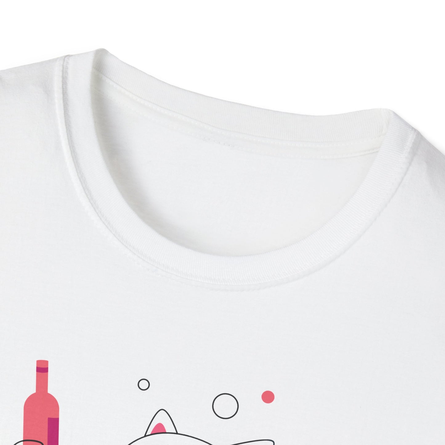 Cat in Wine Glass T-Shirt — Cute Cat & Wine Graphic Tee